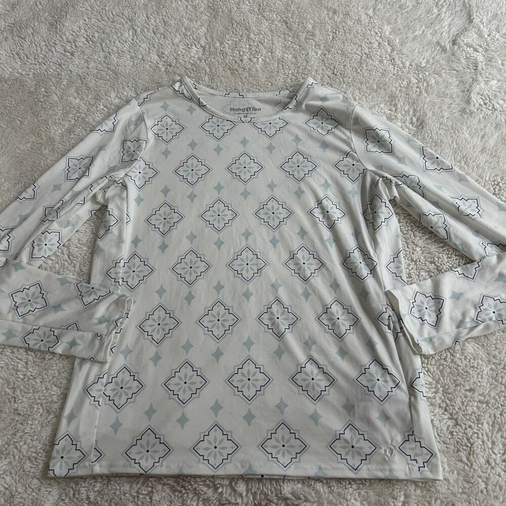 Hang Ten Women Solara UPF 50+ Long Sleeve Sun Shirt White M Summer Beach Outdoor - Picture 3 of 8